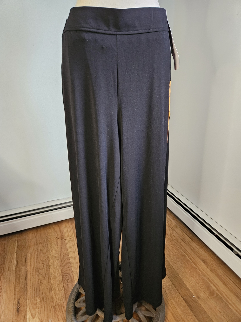 Three Dots Black Wide-Leg Pull-On Palazzo Pants#282